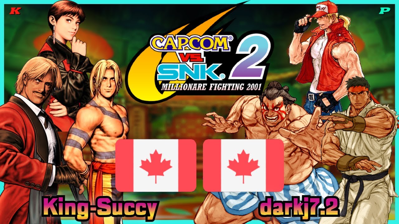 Capcom Vs. SNK 2 || King-Succy 🇨🇦 VS 🇨🇦 darkj7.2 || FLYCAST FIGHTCADE 2