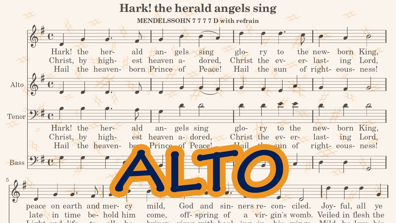 Hark! the herald angels sing | Alto Click Track