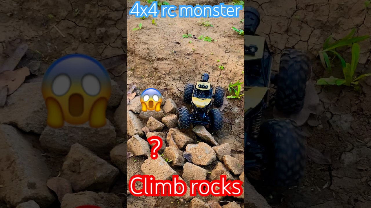 4x4 RC Monster Car 😱 Rock Climbing Test | Ultimate Offroad Power 🔥