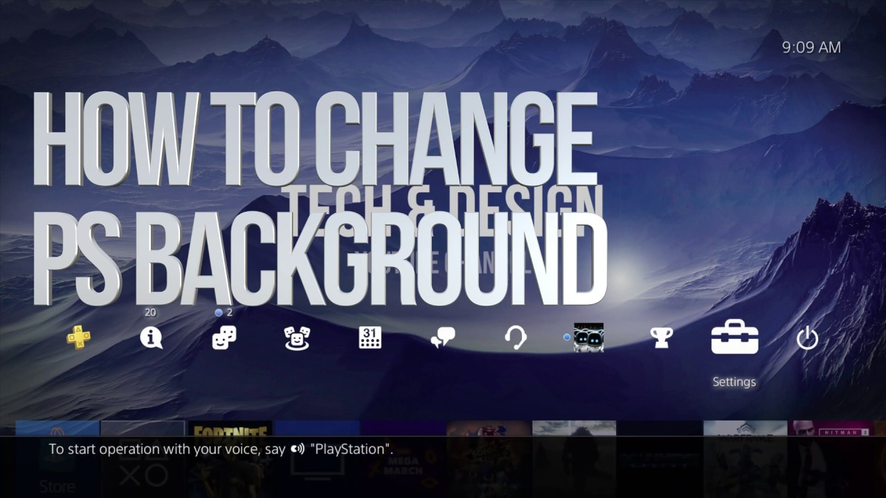 How to Change PS Background | PlayStation | PS4 background