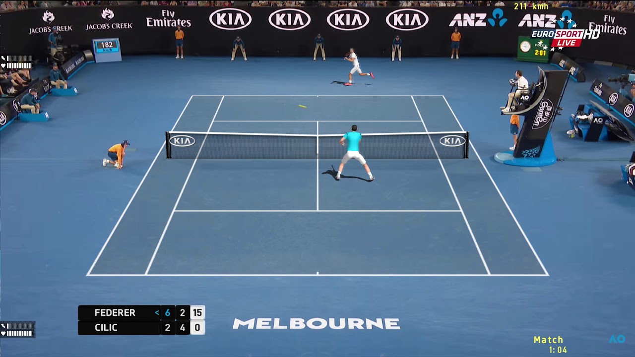 Tennis Elbow 2013 | Open D'Australie 2018 | Federer vs Cilic | Finale Highlight