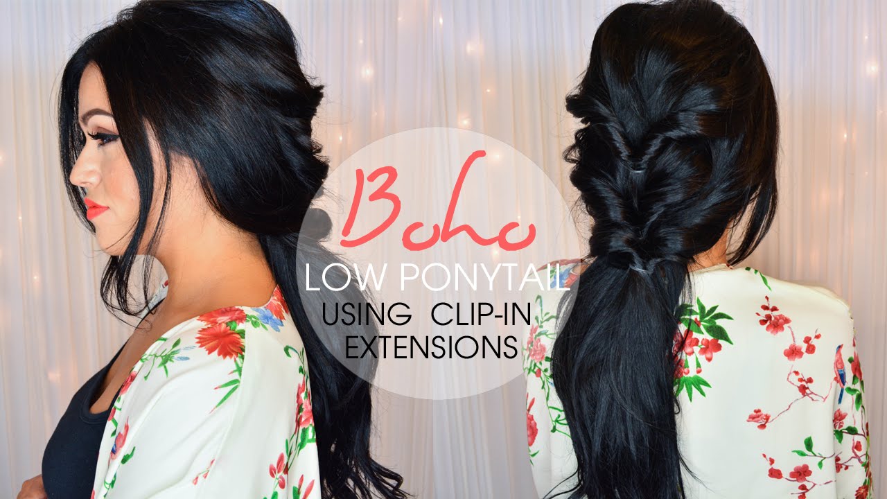 Boho Low Ponytail Hairstyle - LUXURY FOR PRINCESS