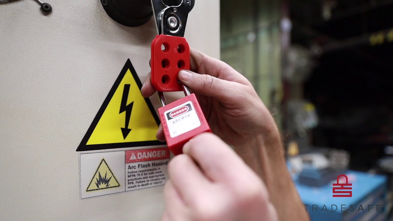 Lockout Tagout supplies from TRADESAFE. Premium industrial lock out tag out kits, locks, devices
