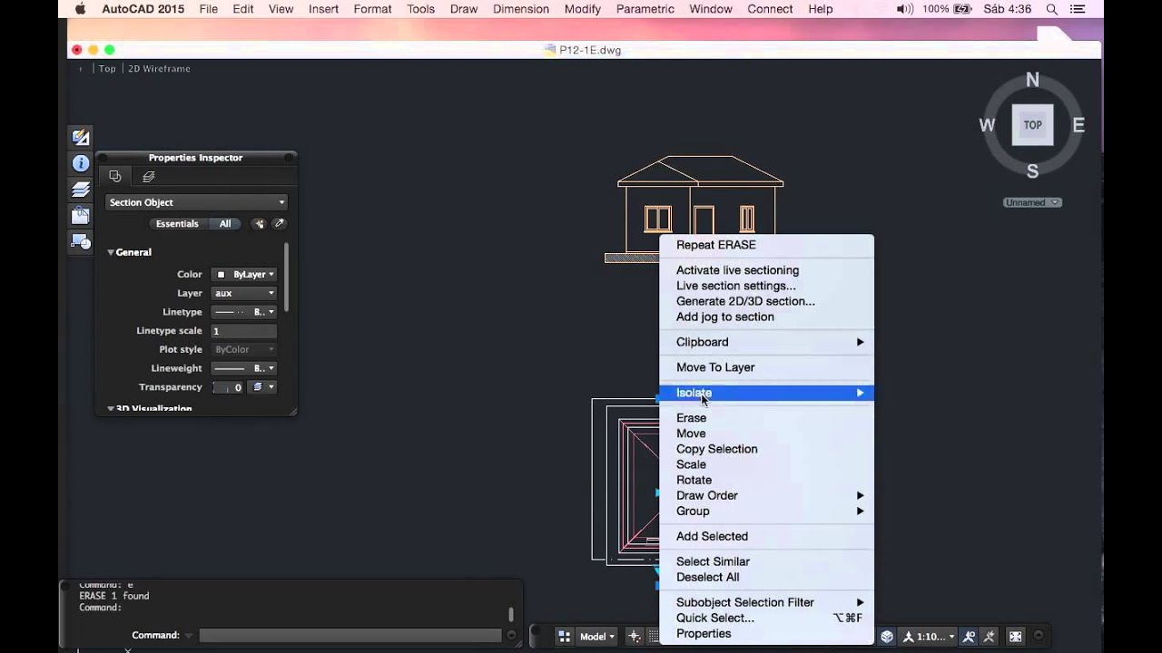 PRACTICA 12 1F EGAII ETSIE UGR Proyecciones AutoCAD
