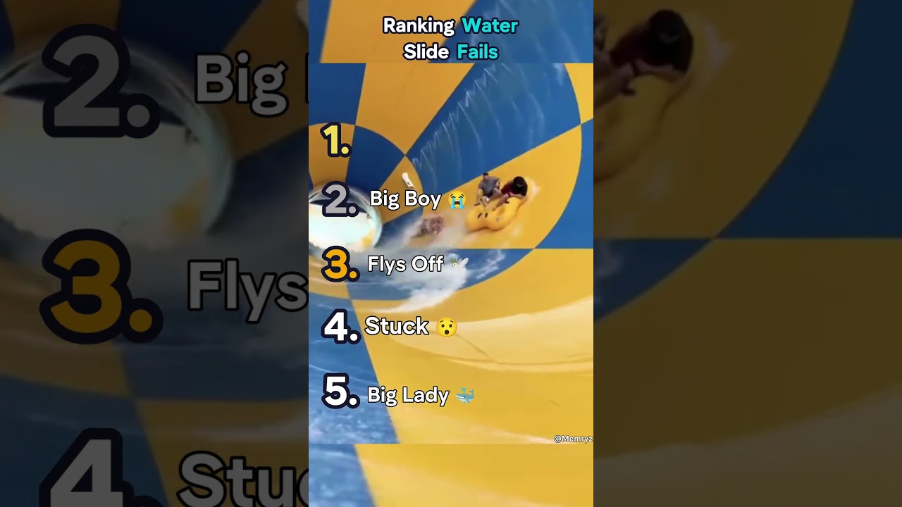 Ranking Water Slide Fails 🤽😹