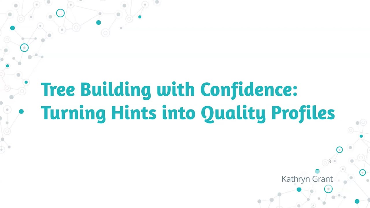 Tree Building with Confidence: Turning Hints into Quality Profiles – Kathryn Grant(10 December 2025)