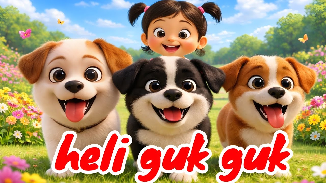 Heli guk guk si anjing lucu lagu anak 🇮🇩