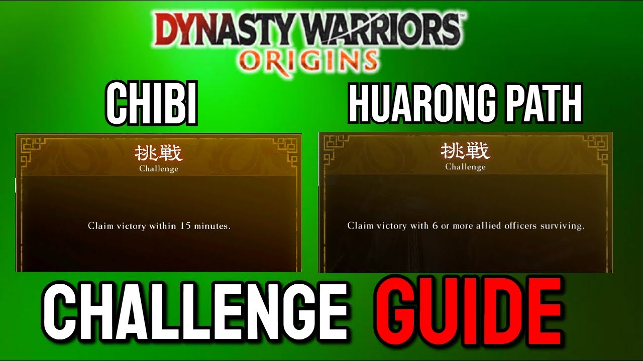 Руководство по испытанию Ultimate Warrior в DW Origins — Путь Чиби и Хуаронг (Силы Лю Бэя)