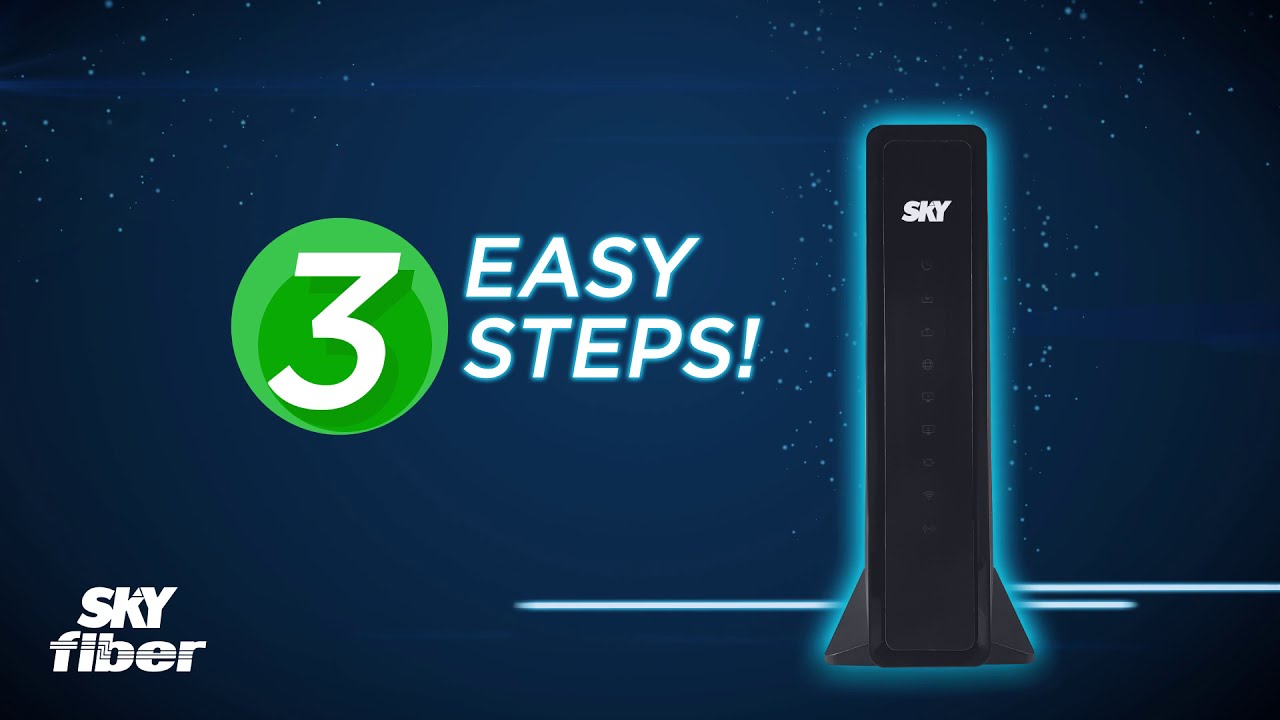 SKY Fiber Modem Installation