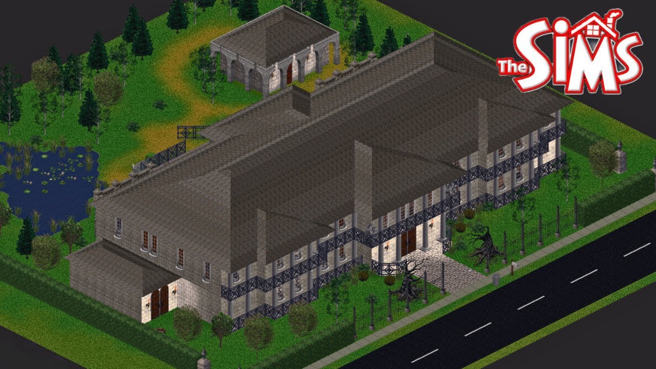 Building a Mansion Inspired by Resident Evil in The Sims 1