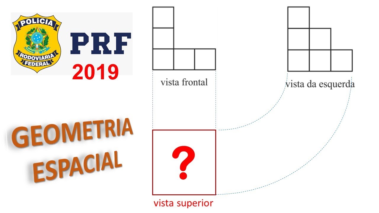 CONCURSO PRF 2019 - GEOMETRIA ESPACIAL (exerc&iacute;cio resolvido)