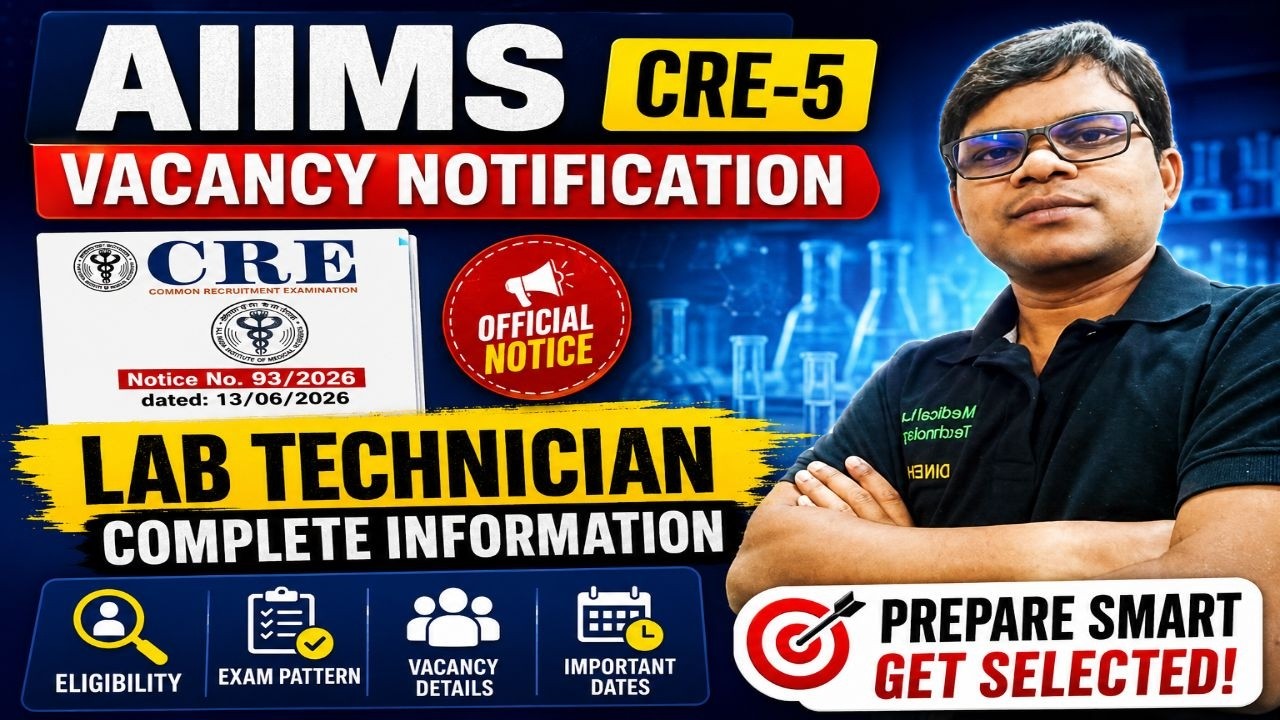 AIIMS CRE 2026 Vacancy Notification Details Information | Aiims cre 5 vacancy