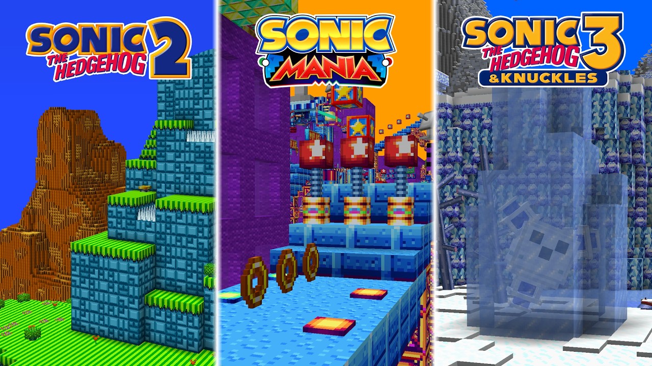 More Classic Zones RECREATED in Minecraft | Sonic Islands: Community Edition Map
