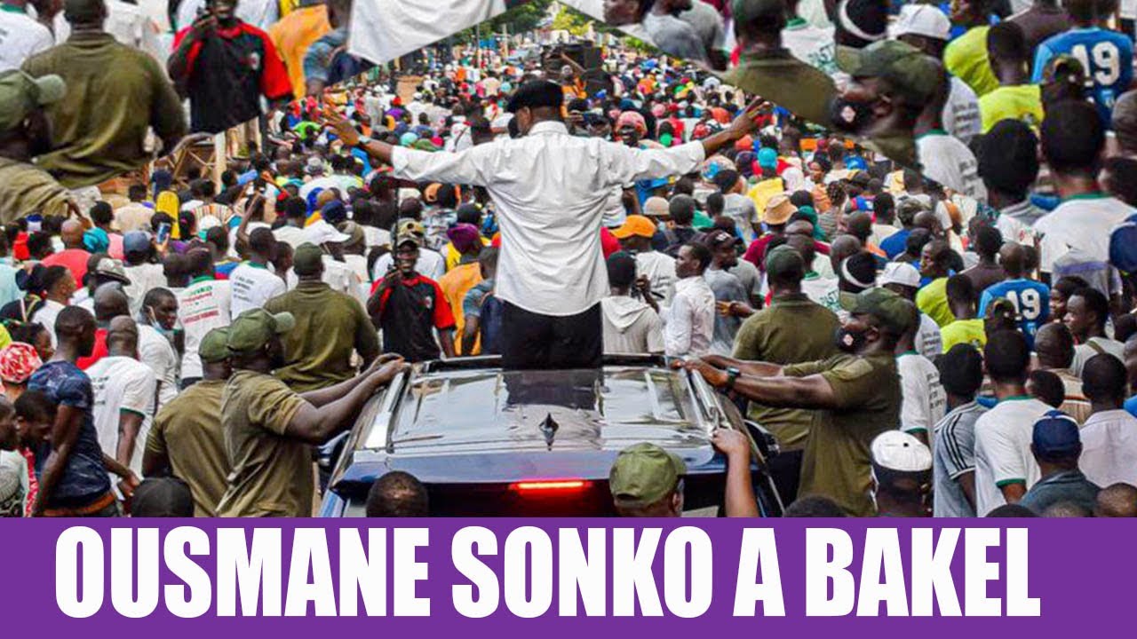 L&eacute;gislatives 2022: En direct caravane de Ousmane SONKO &agrave; BAKEL