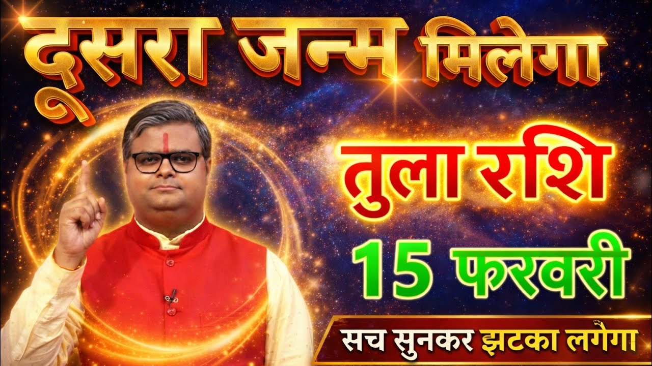 तुला राशि 15 फरवरी रविवार दूसरा जन्म मिलेगा सच सुनकर झटका लगेगा/tula rashi