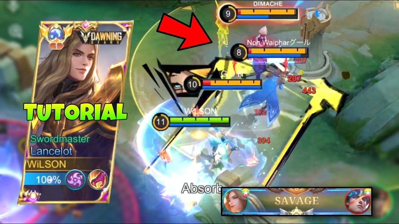 TUTORIAL LANCELOT : HOW TO ALWAYS DOMINATE IN SOLO RANK (carry bad teammates easily!) - MLBB
