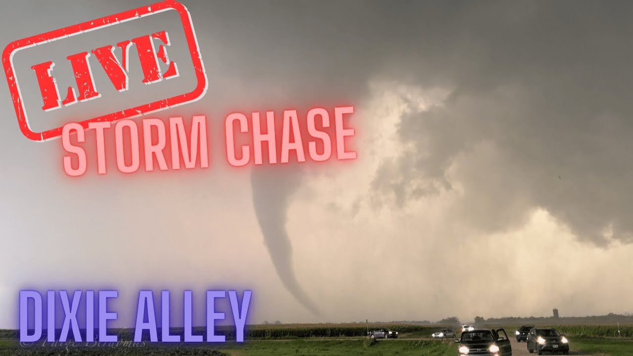 Tornado and Flood Threat in Louisiana & Mississippi - Live Chase Archive