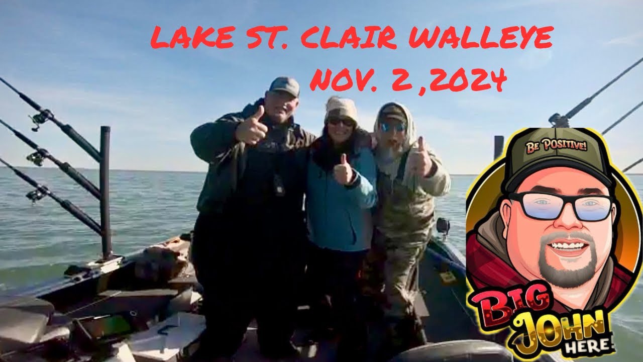 WALLEYE FISHING LAKE ST CLAIR NOV 2, 2024