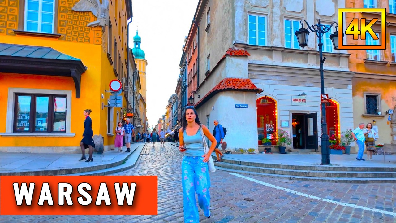 Europe’s Incredible Historic Heart – The Old Town of Warsaw | 4K 60FPS HDR | Walking Tour