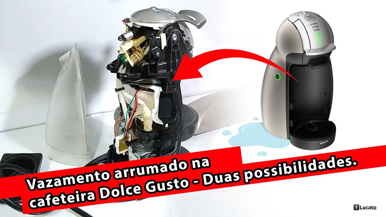 Isso vai resolver o vazamento na Cafeteira Dolce Gusto. Duas possíveis causas vazamento. Resolvido