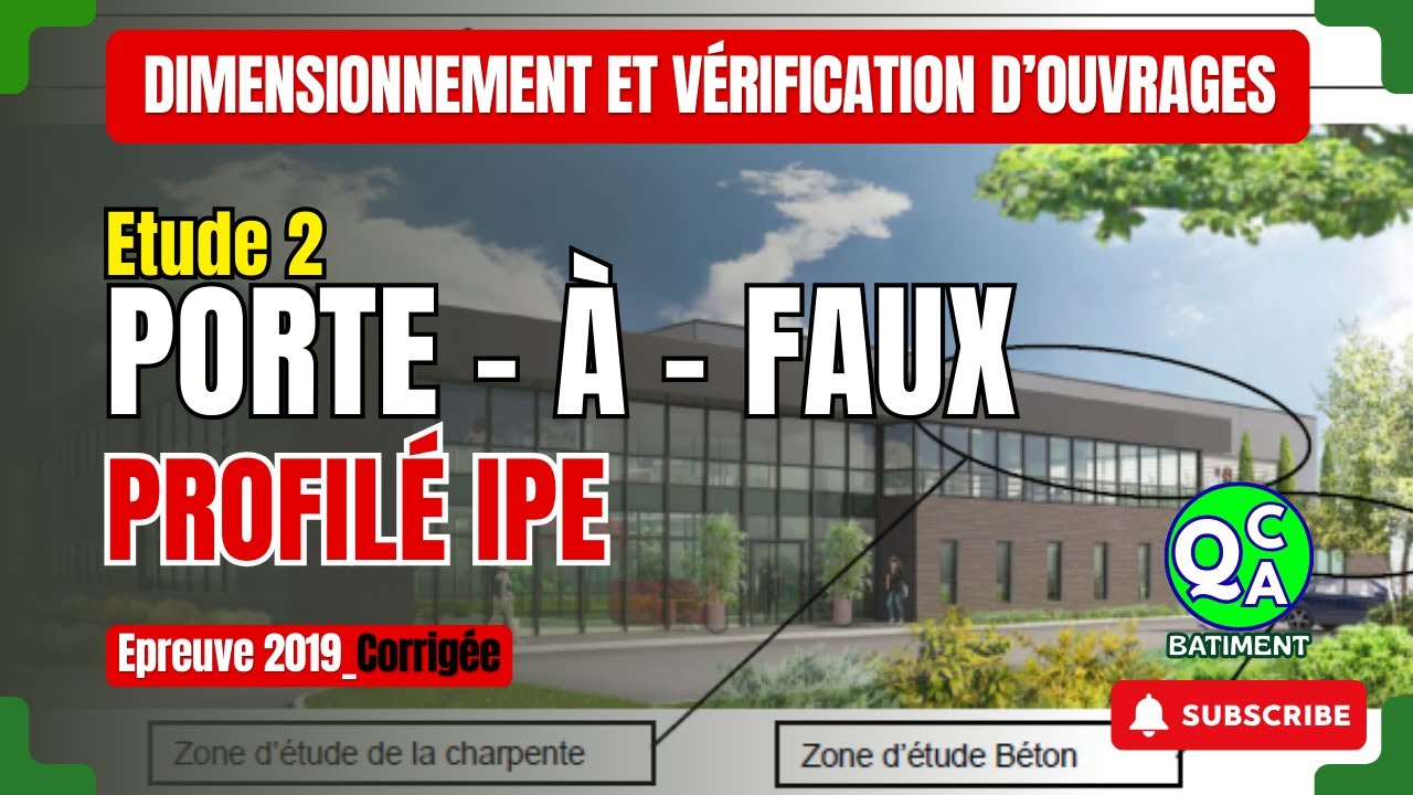 Exercice BTS U41 corrigé – Poutre métallique en porte-à-faux 