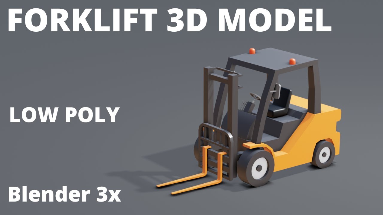 forklift modeling in blender 3x || easy guide
