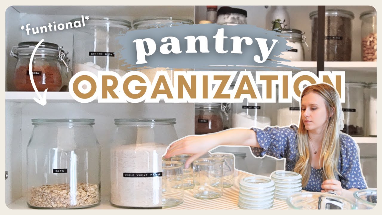 Practical Pantry ORGANIZATION | organize my baking pantry with me! (simple & functional) ✨