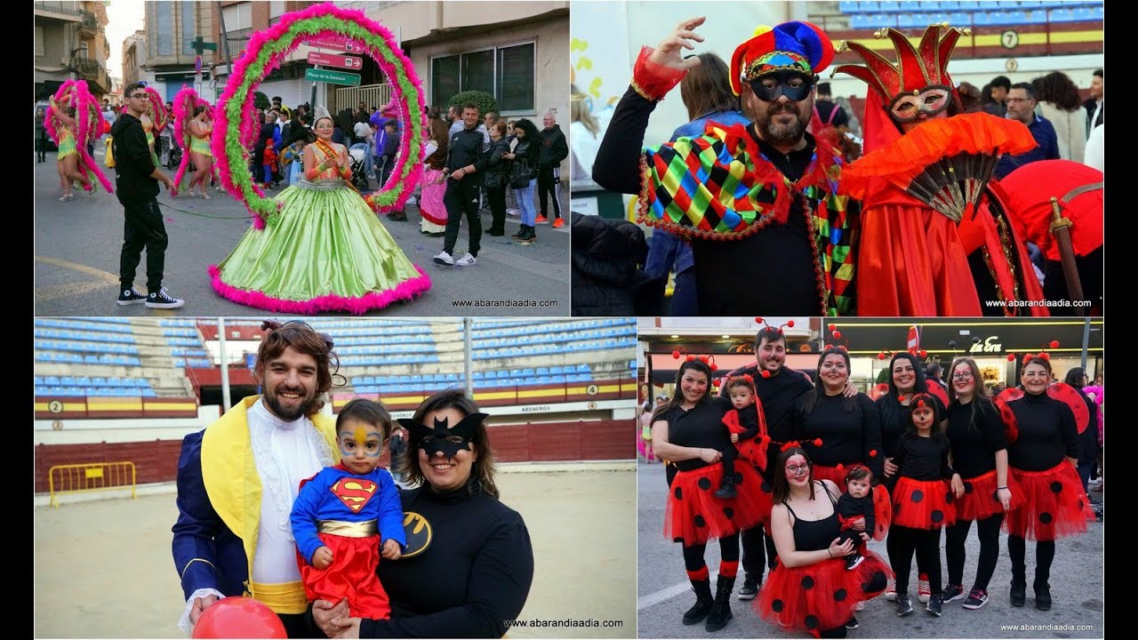 Comparsas y 'Palpelillos' animaron este sábado el desfile de Carnaval en Abarán