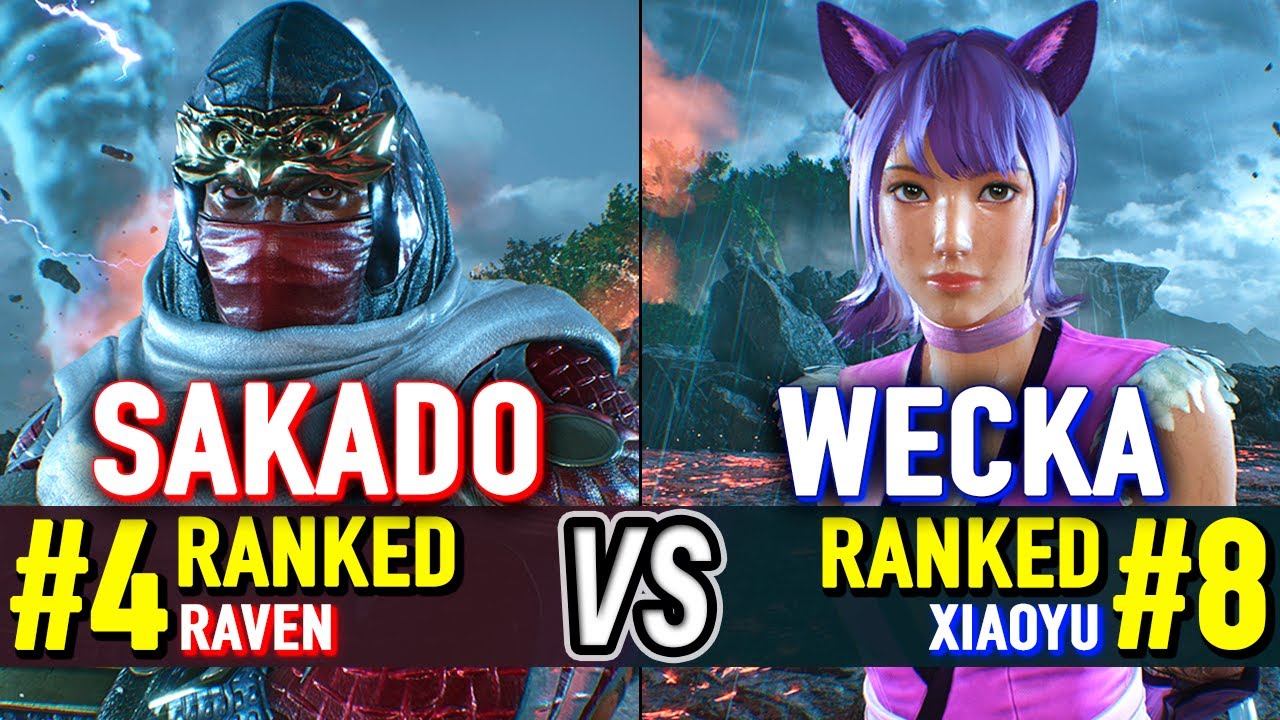T8 🔥 SAKADO (#4 Ranked Raven) vs WECKA (#8 Ranked Xiaoyu) 🔥 Tekken 8 High Level Gameplay