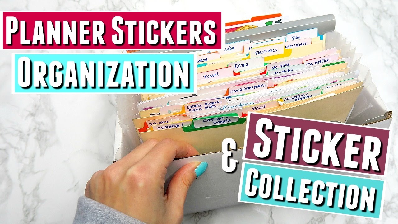 Planner Sticker Organization and Storage and PLANNER STICKERS COLLECTION HAUL