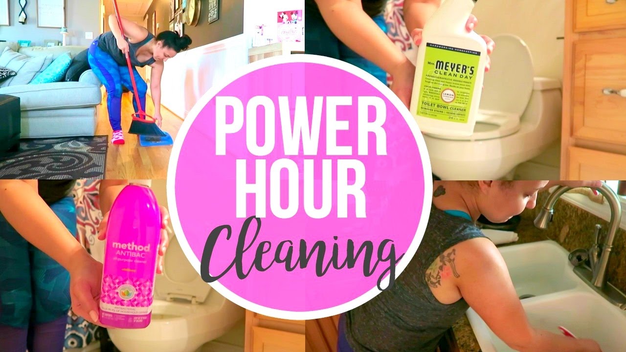 POWER HOUR CLEANING | SPEED CLEAN WITH ME 2017 | Page Danielle