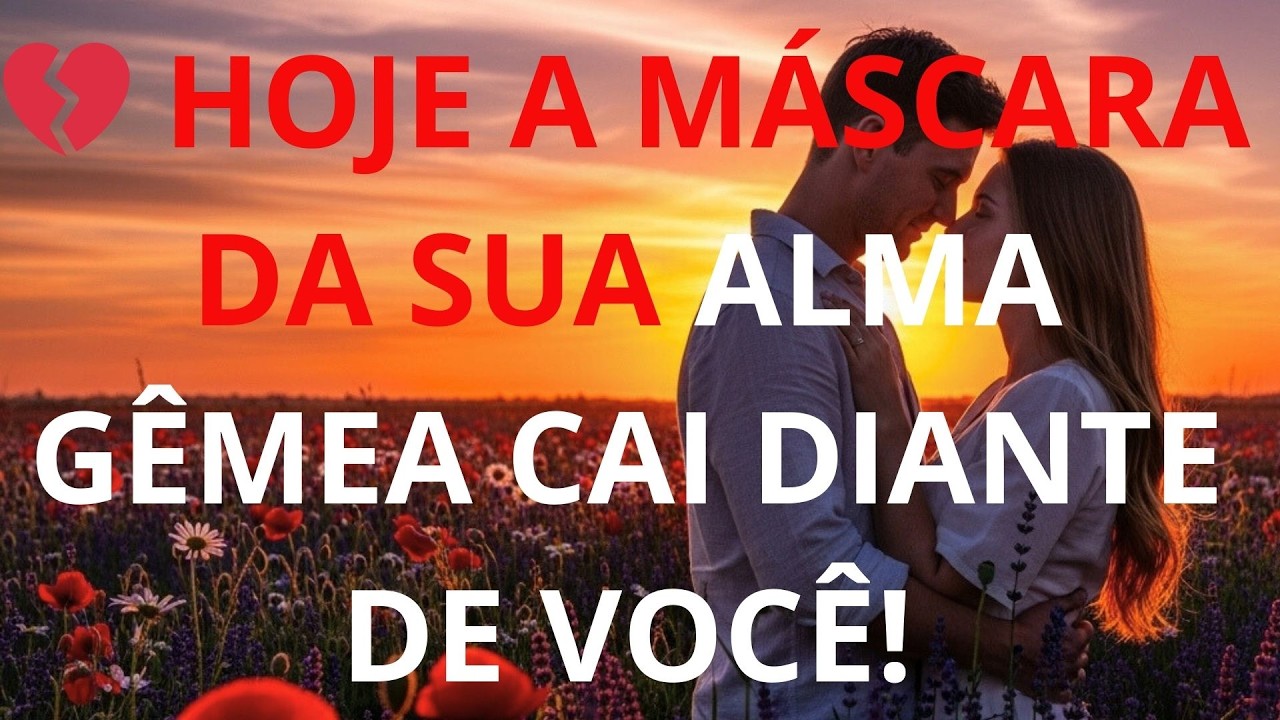 💔 HOJE A MÁSCARA DA SUA ALMA GÊMEA CAI DIANTE DE VOCÊ!