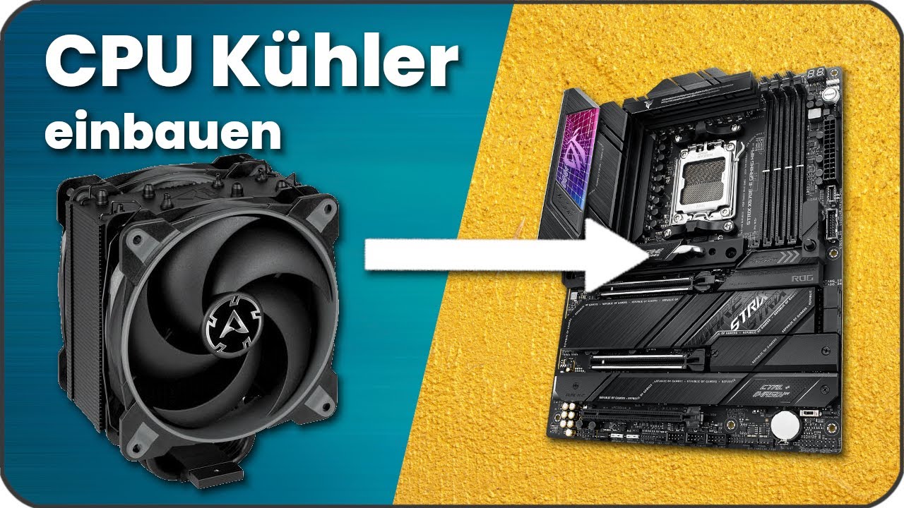 CPU K&uuml;hler einbauen - W&auml;rmeleitpaste auftragen, K&uuml;hler sowie L&uuml;fter einbauen & anschlie&szlig;en