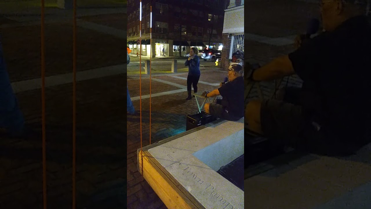 Richie FURReal 🎤singing Just Once Outside @ Rockafellas in Salem Ma.