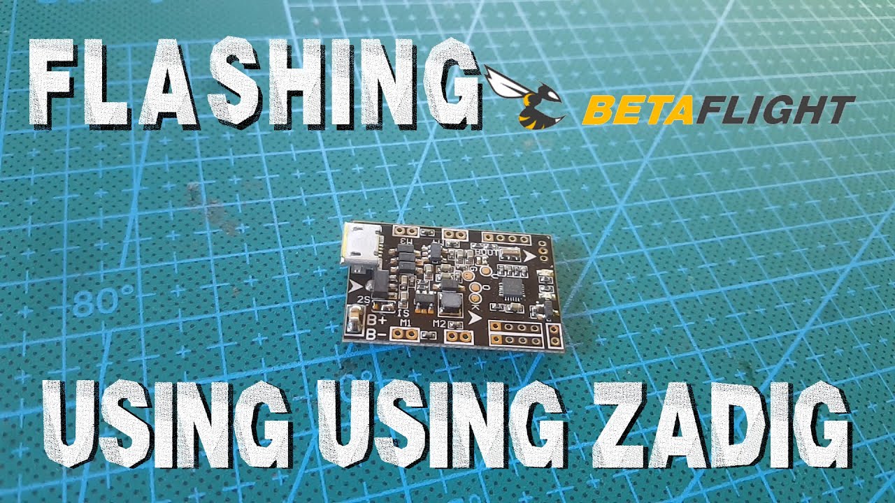 Flashing Betaflight on SP Racing F3 EVO for brushed motors with Zadig