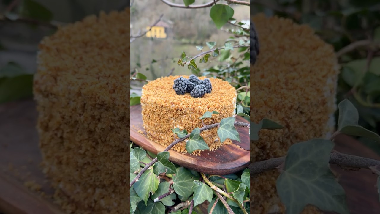 Russian Honey Cake Medovik 🍯 Easy Homemade Dessert