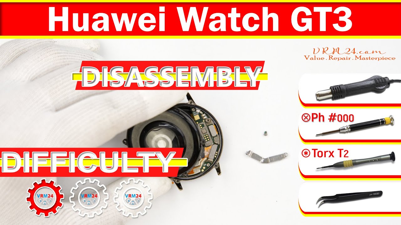 Huawei Watch GT3 MIL-B19 Disassembly in Detail Teardown