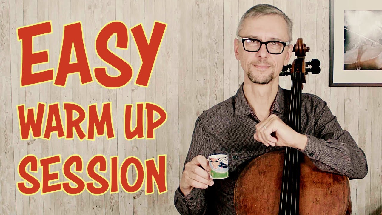 Easy and Effective Cello Warm up Exercises (better than coffee) | Adult Cello Lessons