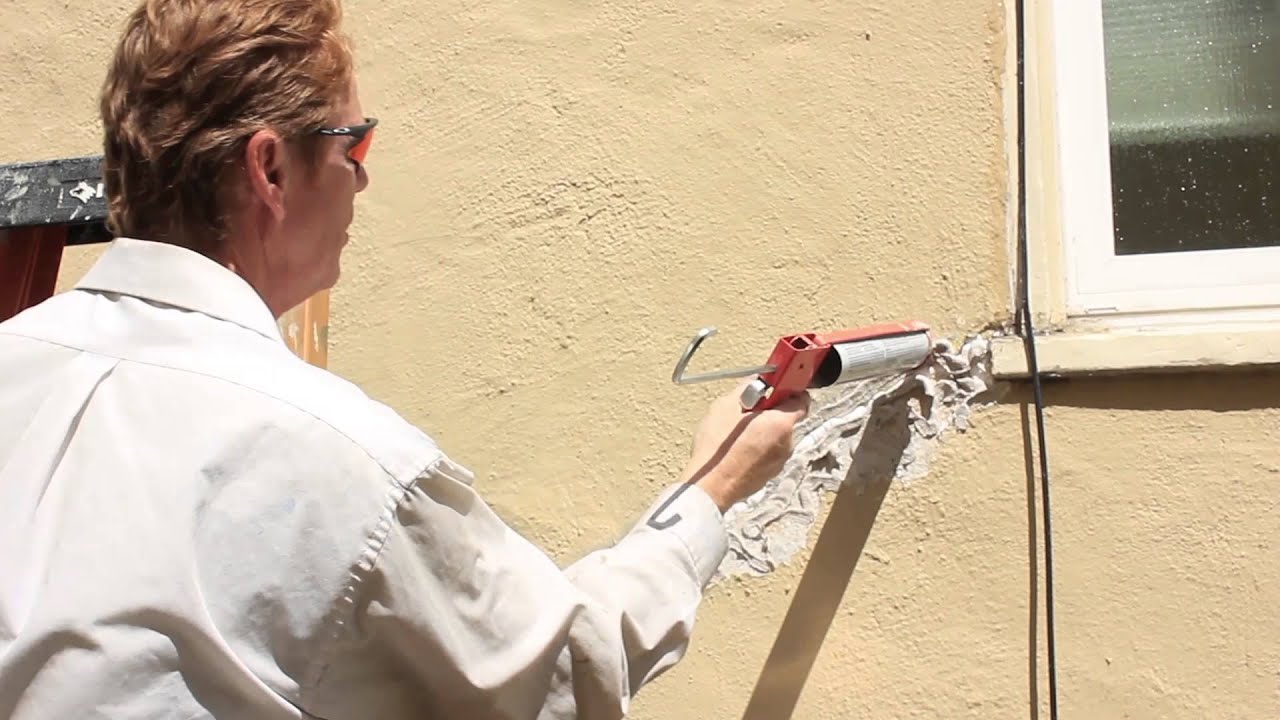 Fix large structural cracks in stucco.