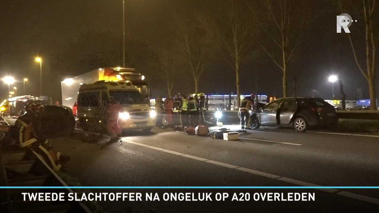 Tweede slachtoffer na A20 ongeluk overleden | Video: MediaTV