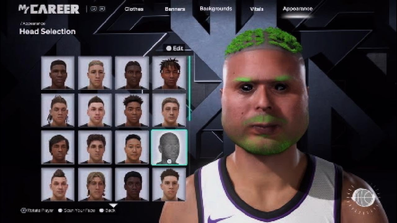 🤢UGLY GREEN🤢NBA2K26 FACE CREATION?!?!?!