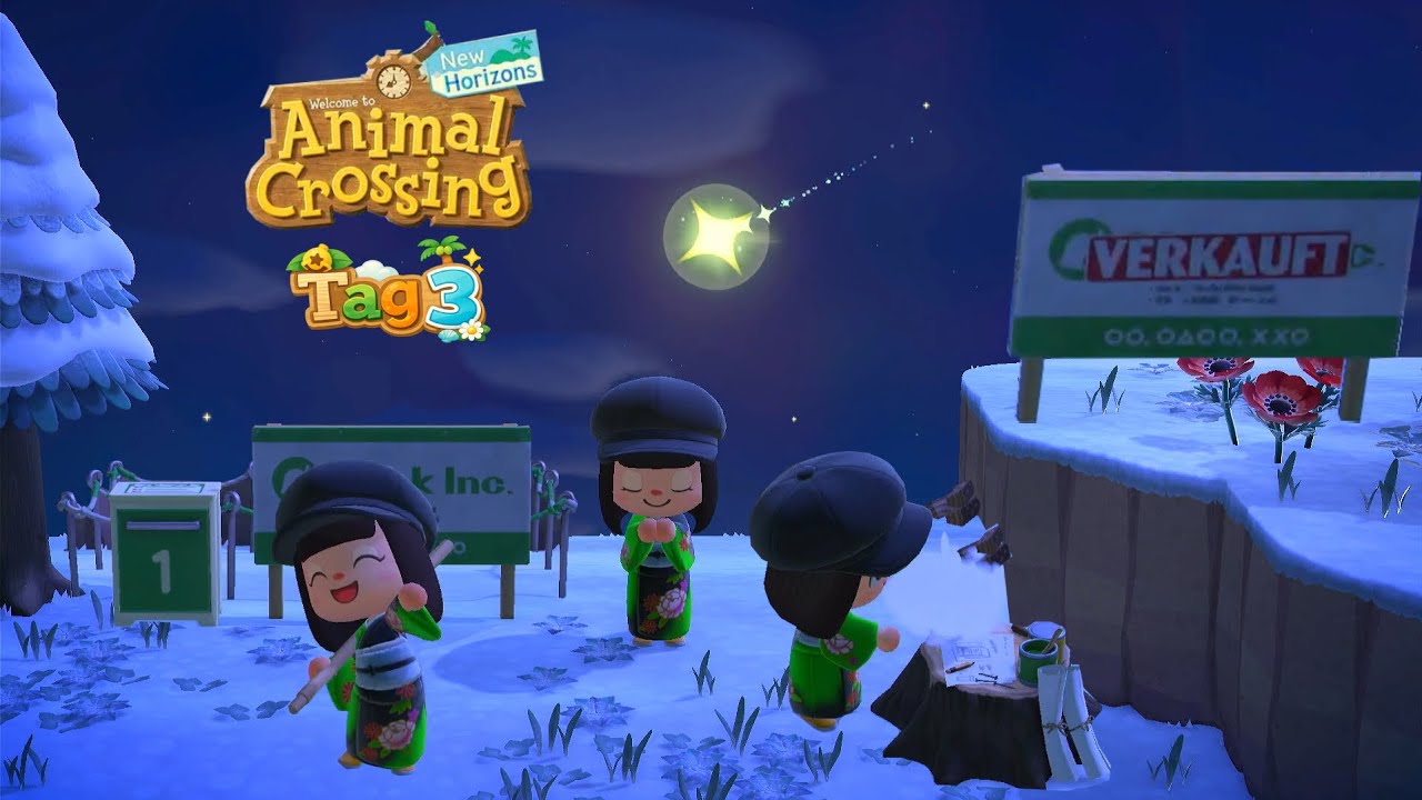 Häuserbau und Sternschnuppenschauer! | Animal Crossing New Horizons