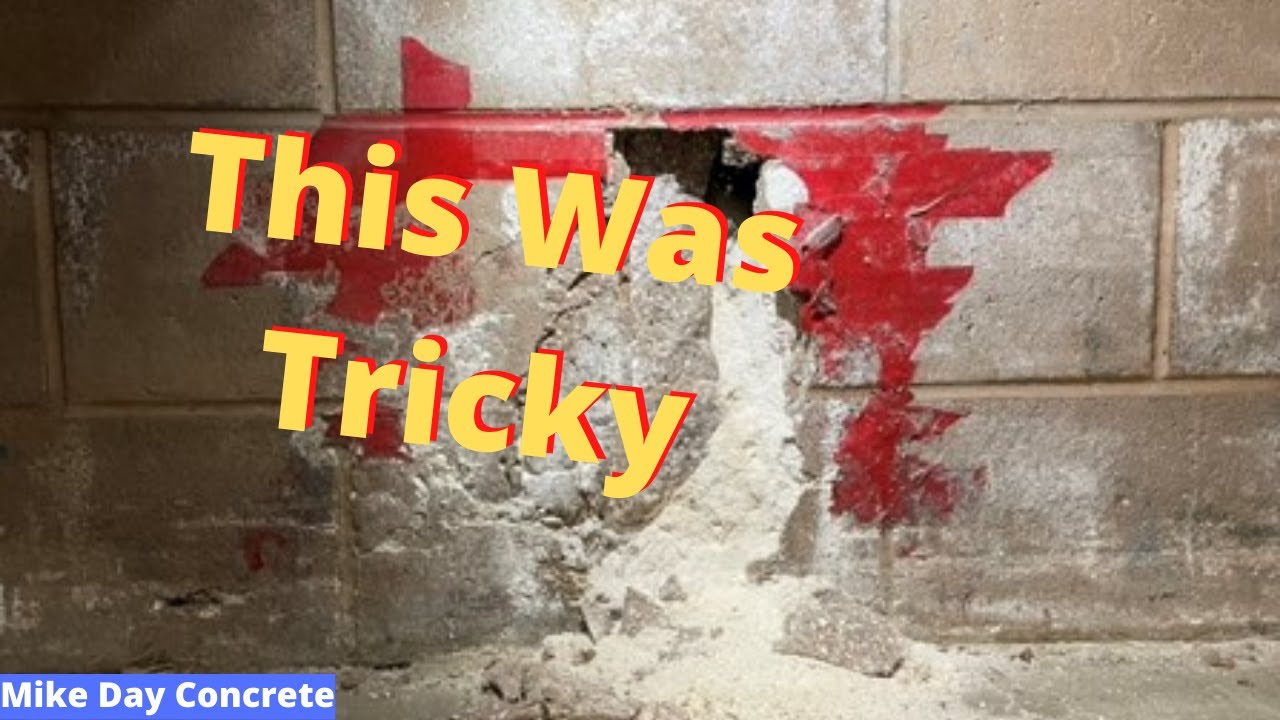 Concrete Block Repair Using Sakrete Pro Mix (Making Money!)