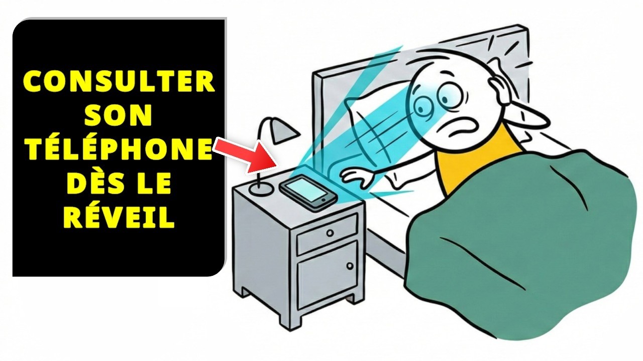 Regarder son téléphone dès le réveil. Vous aussi ?