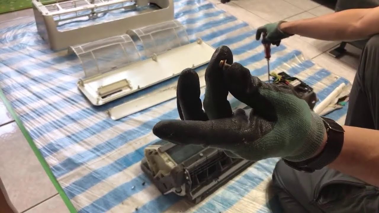 SANYO三洋冷氣DIY/冷氣清洗/保養/拆機/細部分解說明紀錄/Aircon service, indoor aircon service/Air conditioning cleaning