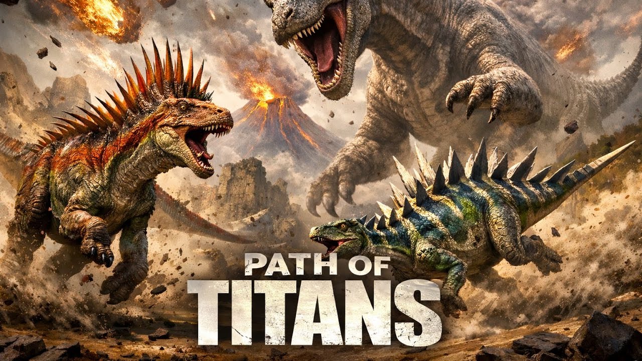 Outplaying a Titan as a Herbivore Duo | Path of Titans 