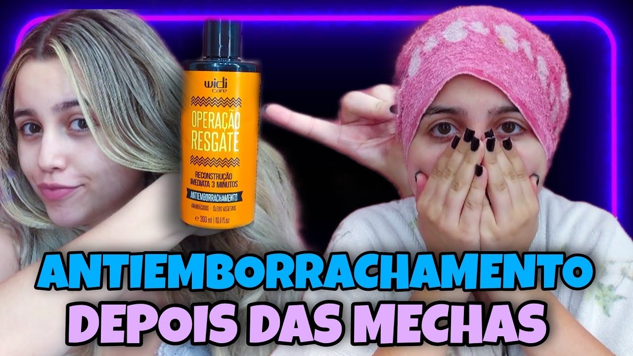 1ª LAVAGEM PÓS MECHAS: OPERAÇÃO RESGATE 🆘 - WIDI CARE (Antiemborrachamento) [No/Low Poo/Vegano]