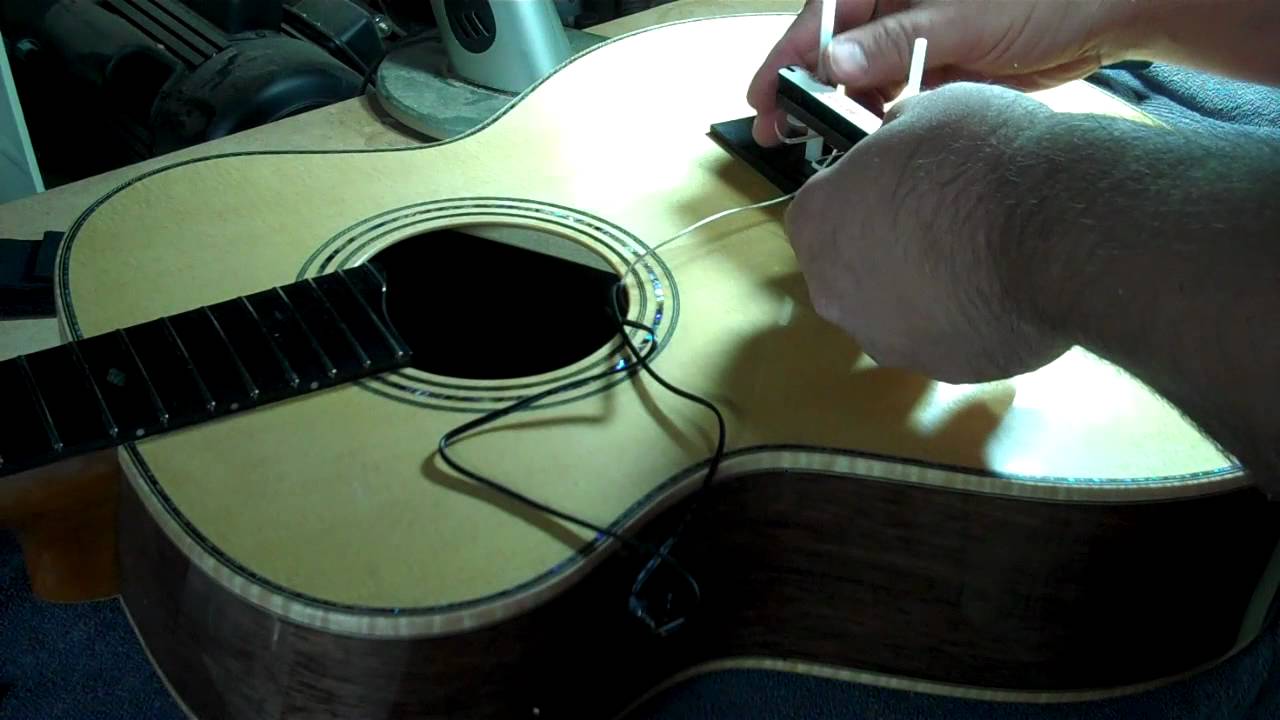 Installing an LR Baggs Active I-Beam Acoustic Guitar Pickup; Part Two
