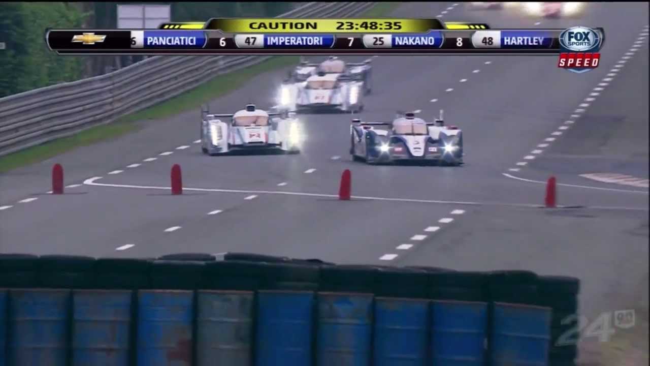 2013 24 Hours Of Le Mans Start - Audi vs Toyota + Allan Simonsen Crash