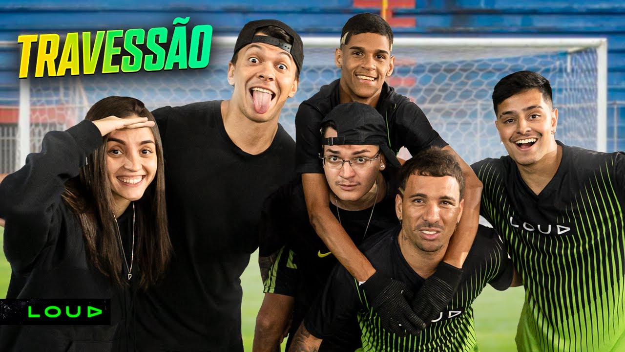 DESAFIO DO TRAVESSÃO NA LOUD!! Ft. Luva, Cocielo e Piuzinho